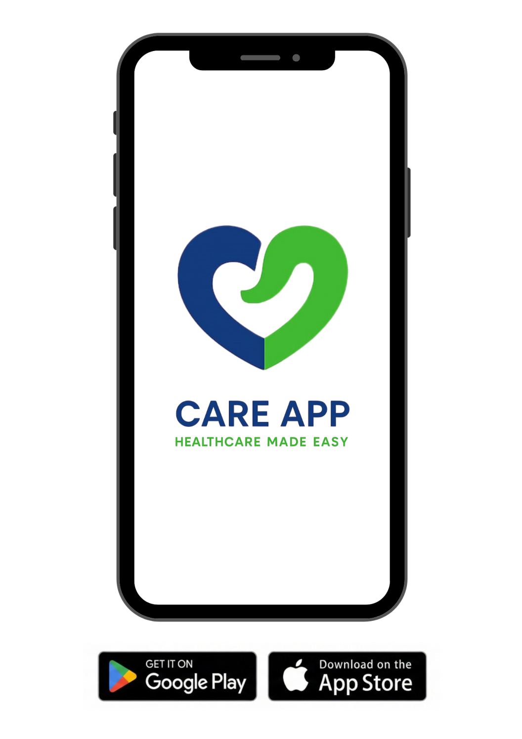 لقطة مقرّبة ليد تمسك هاتفًا ذكيًا مع تطبيق الرعاية الصحية